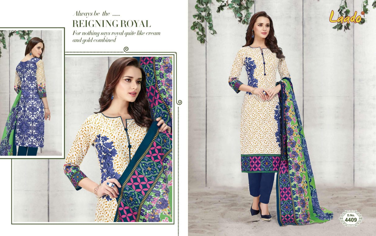 Laado vol 44 Cotton printed dress material Manufacture Jetpur